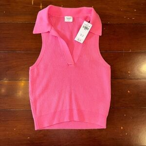 NWT Abercrombie Polo Collar Tank Size S